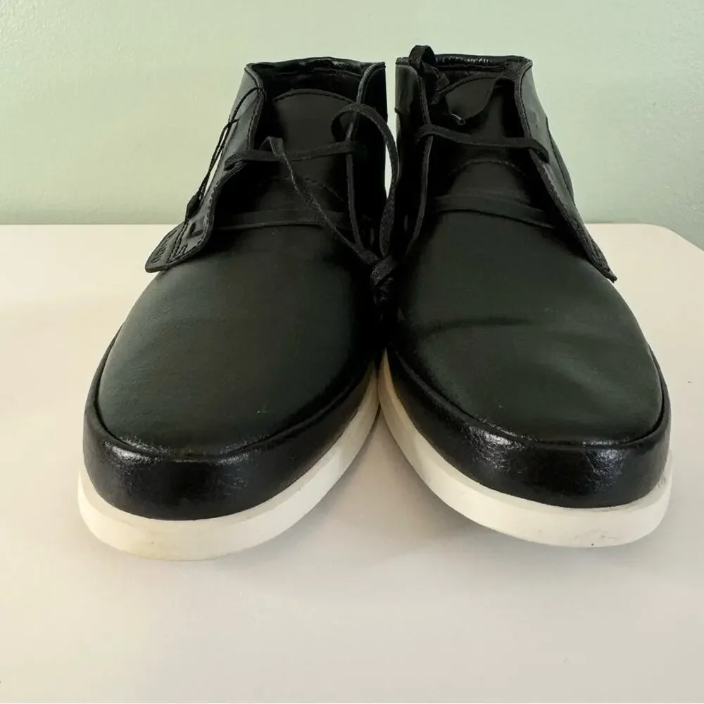 Vlado Men's Black Chukka Genuine Leather Lace Up Ankle Boots Size 12‎ NIB